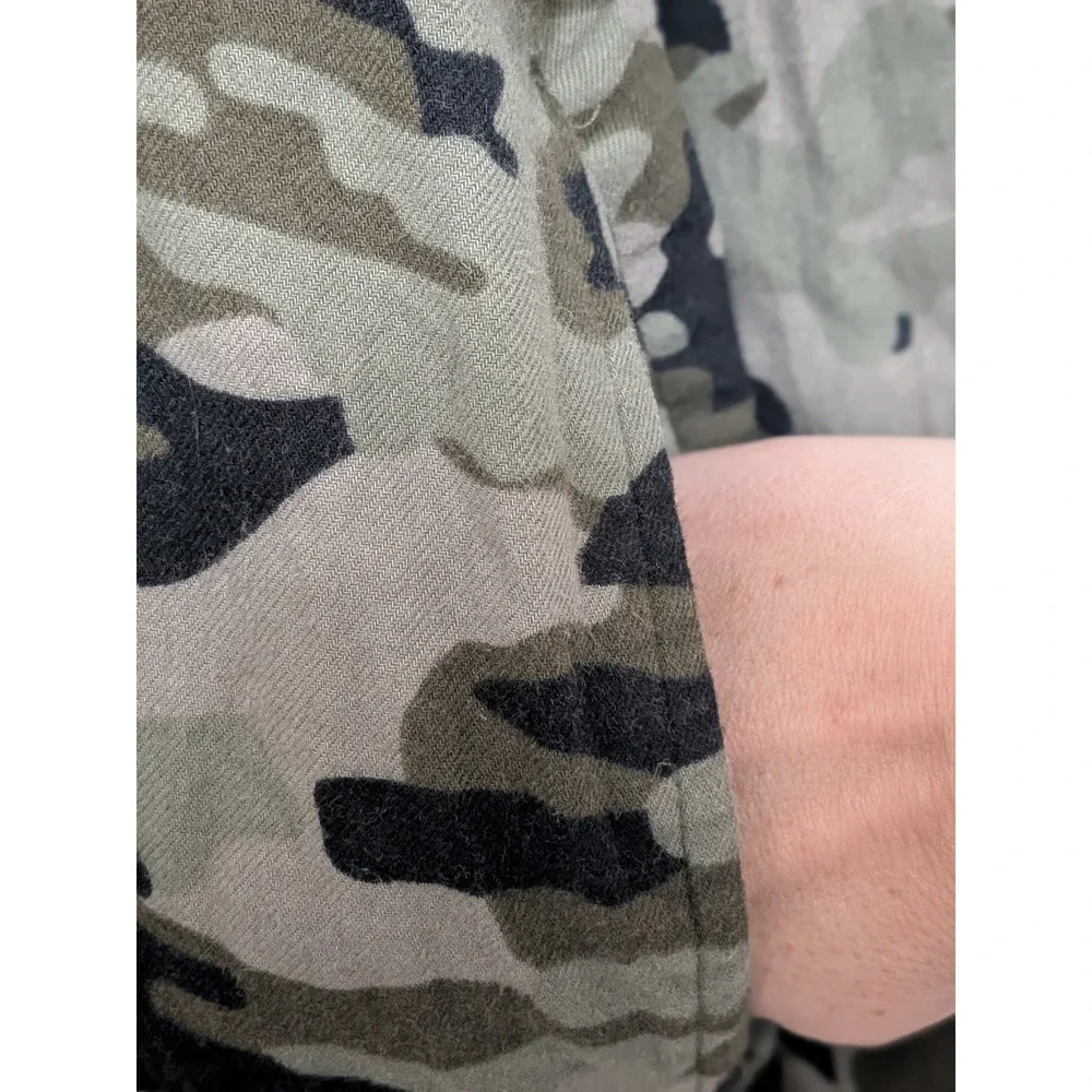Magellan Classic Camouflage Sherpa Lined Flannel Shirt Jacket Men's Size M